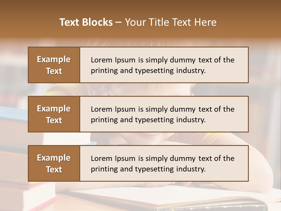 Study Pupil Lad PowerPoint Template