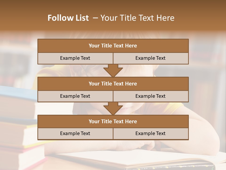 Study Pupil Lad PowerPoint Template