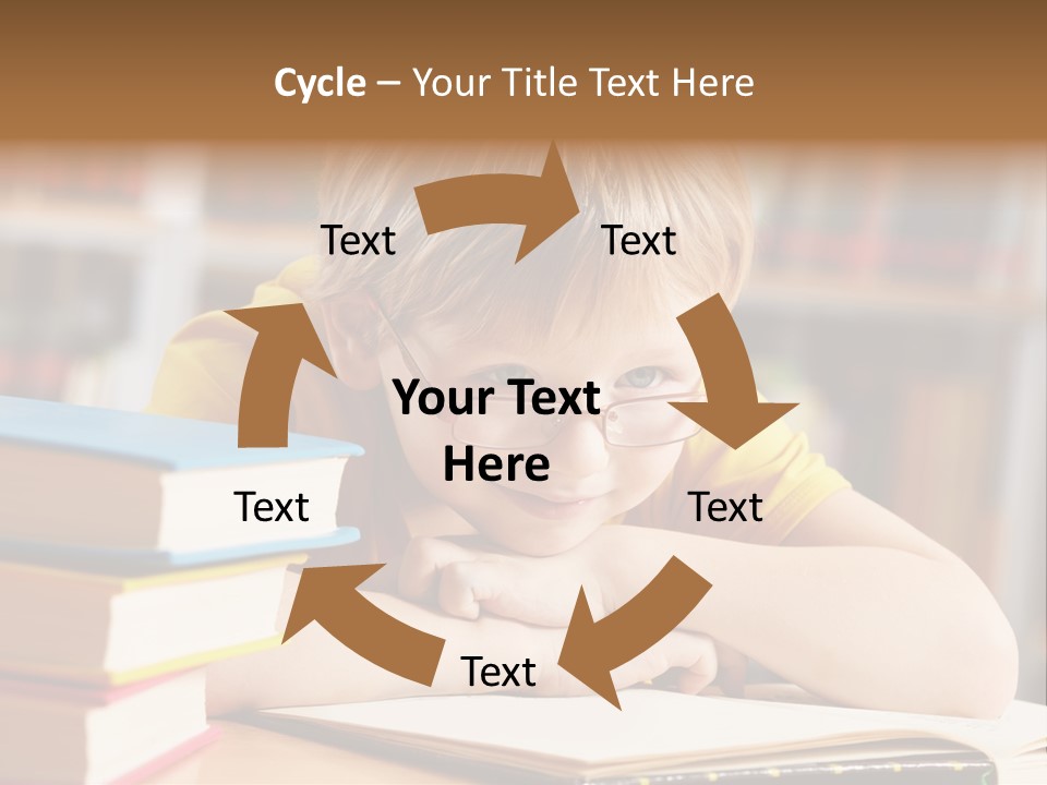 Study Pupil Lad PowerPoint Template