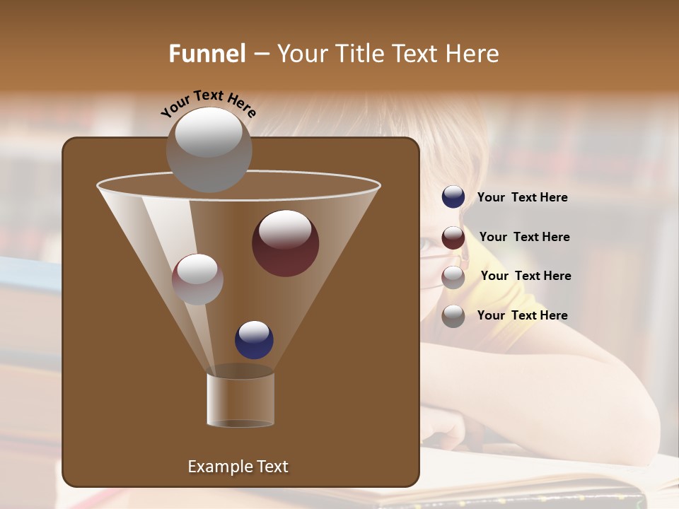 Study Pupil Lad PowerPoint Template