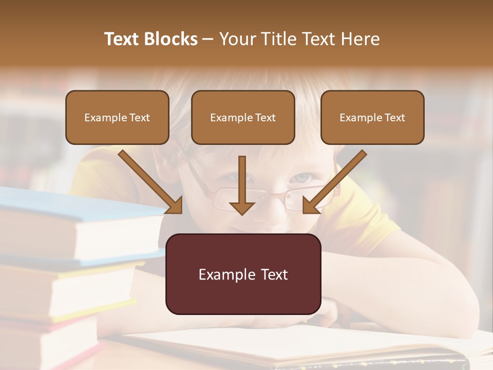 Study Pupil Lad PowerPoint Template