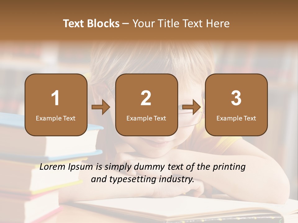 Study Pupil Lad PowerPoint Template