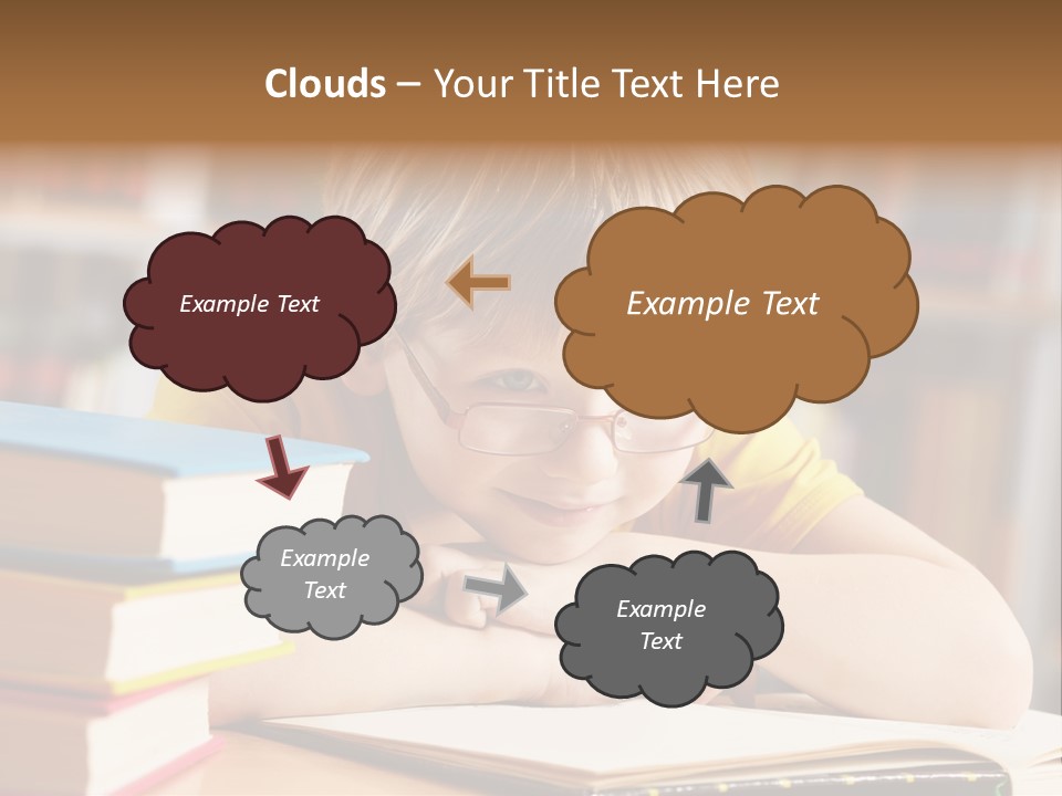 Study Pupil Lad PowerPoint Template