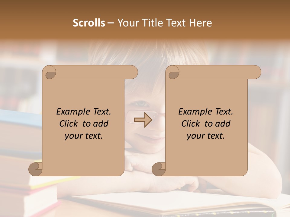 Study Pupil Lad PowerPoint Template