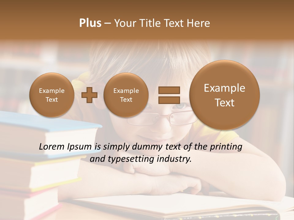 Study Pupil Lad PowerPoint Template