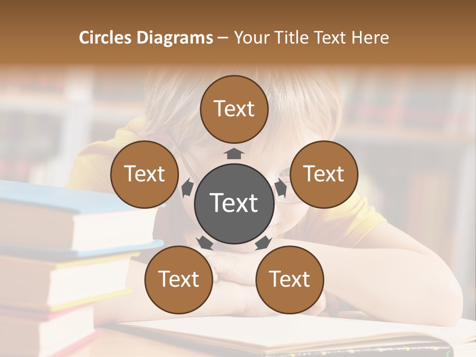 Study Pupil Lad PowerPoint Template