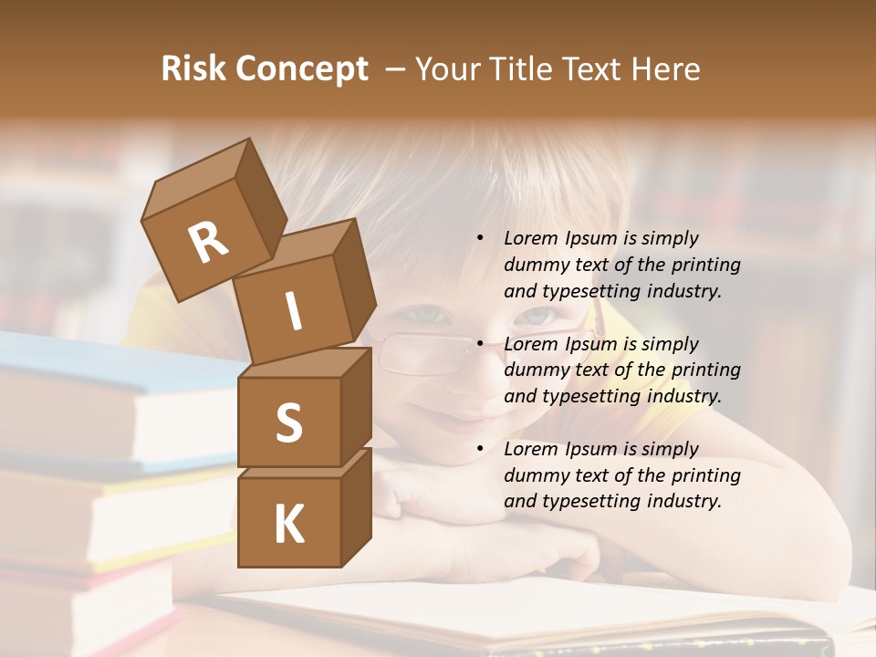 Study Pupil Lad PowerPoint Template