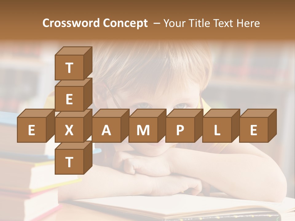 Study Pupil Lad PowerPoint Template