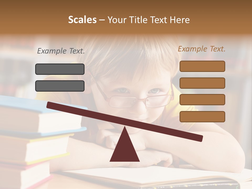 Study Pupil Lad PowerPoint Template