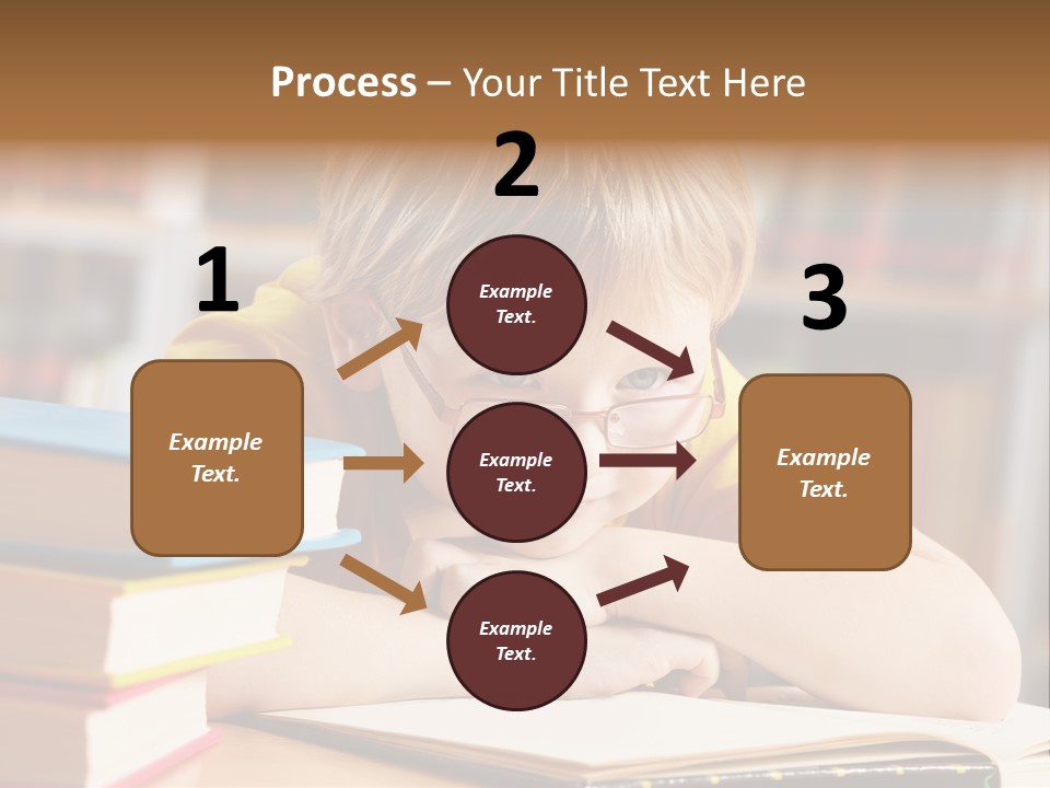 Study Pupil Lad PowerPoint Template