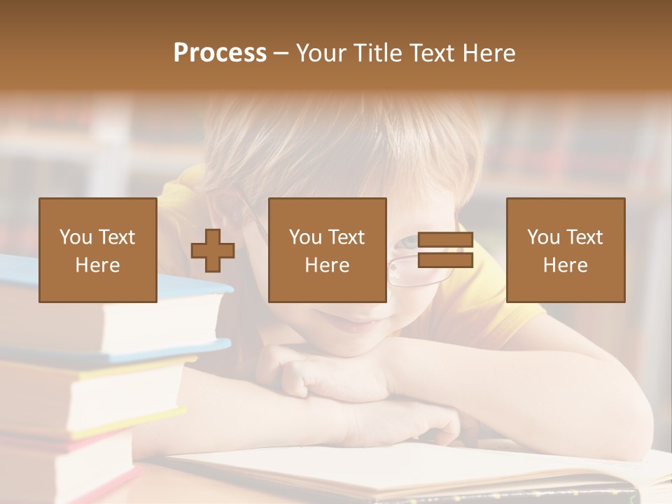 Study Pupil Lad PowerPoint Template