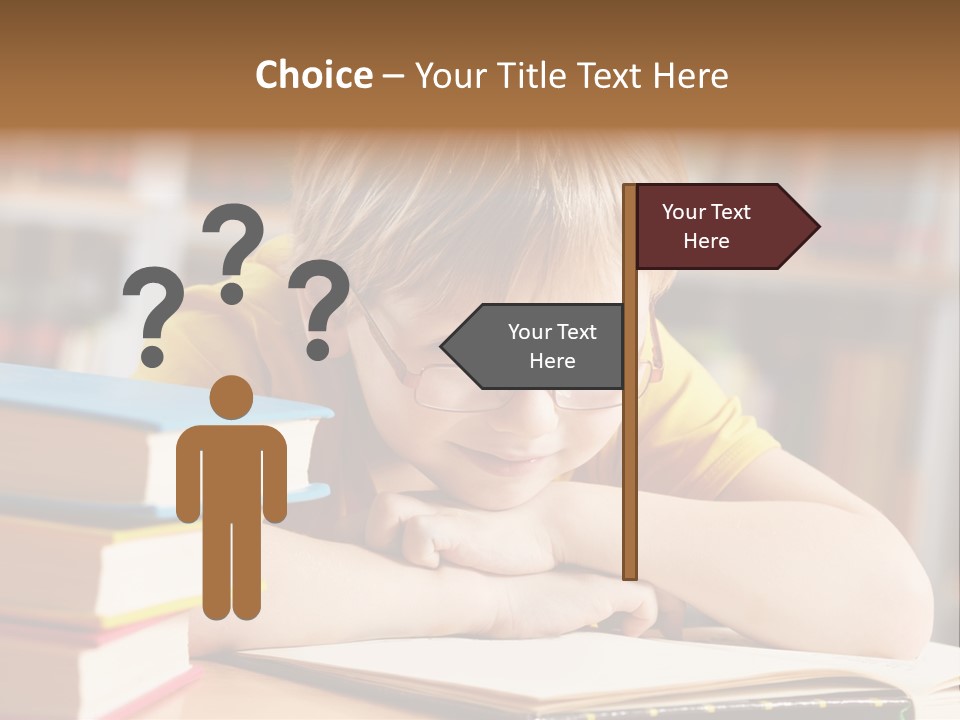 Study Pupil Lad PowerPoint Template