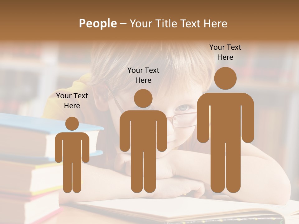 Study Pupil Lad PowerPoint Template