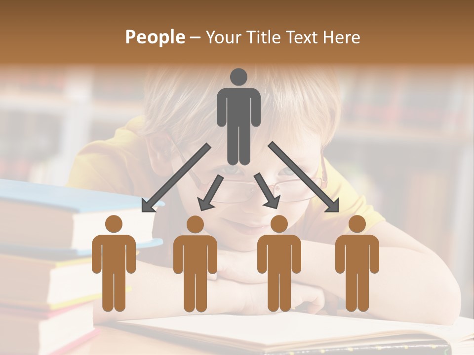 Study Pupil Lad PowerPoint Template