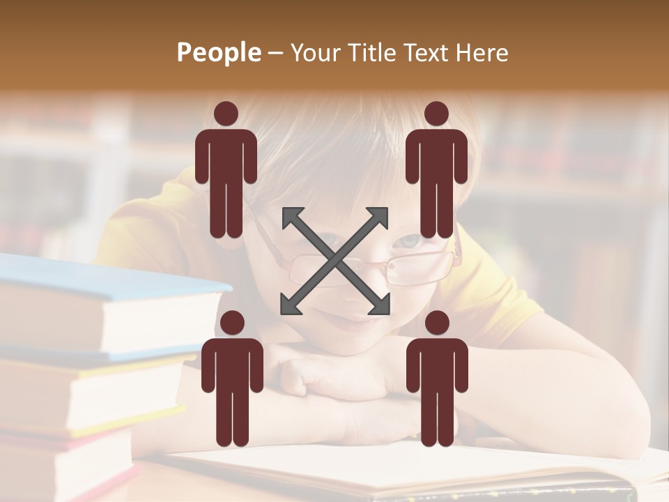 Study Pupil Lad PowerPoint Template