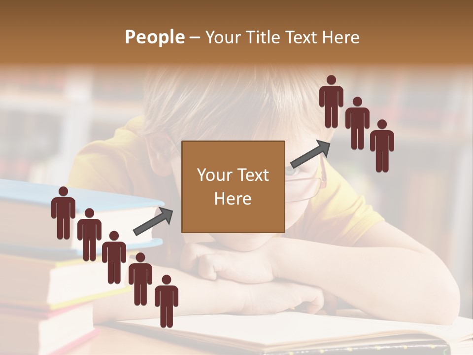 Study Pupil Lad PowerPoint Template