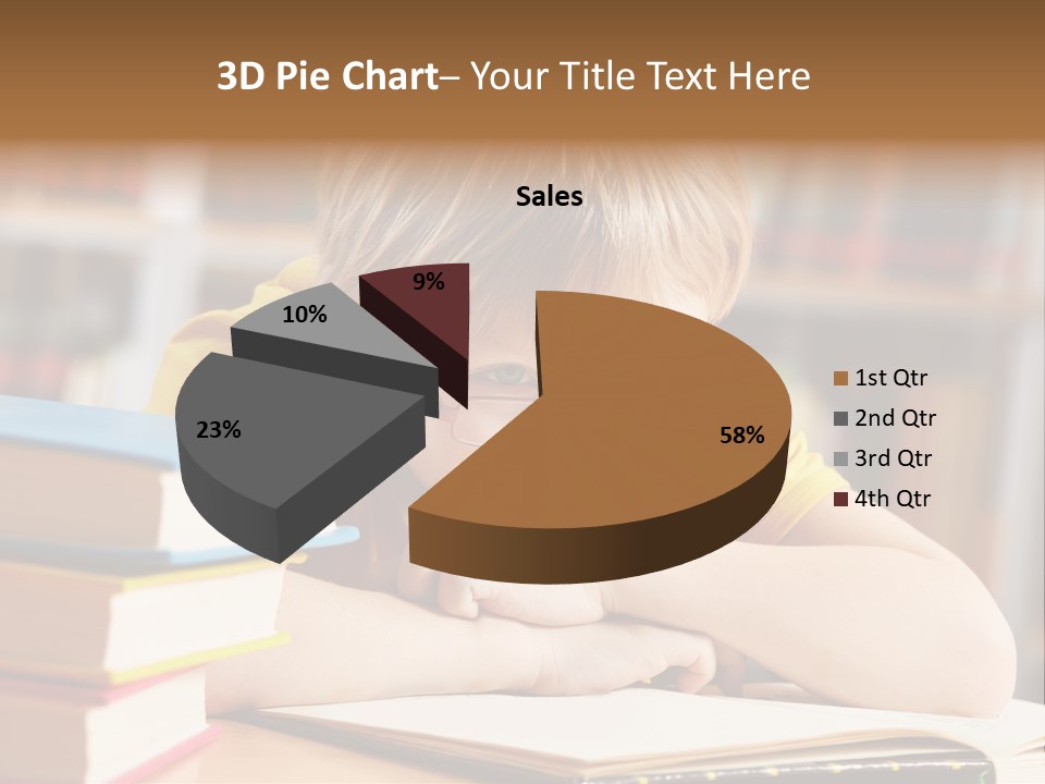 Study Pupil Lad PowerPoint Template
