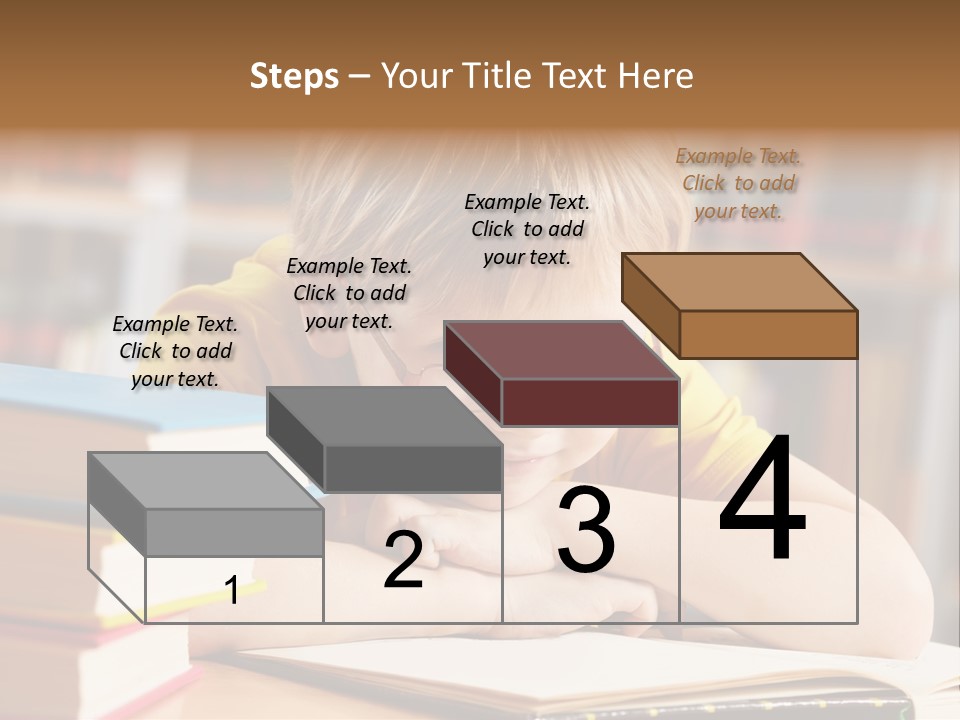 Study Pupil Lad PowerPoint Template