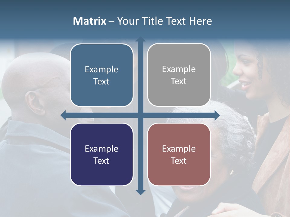 A Group Of People Standing Next To Each Other PowerPoint Template
