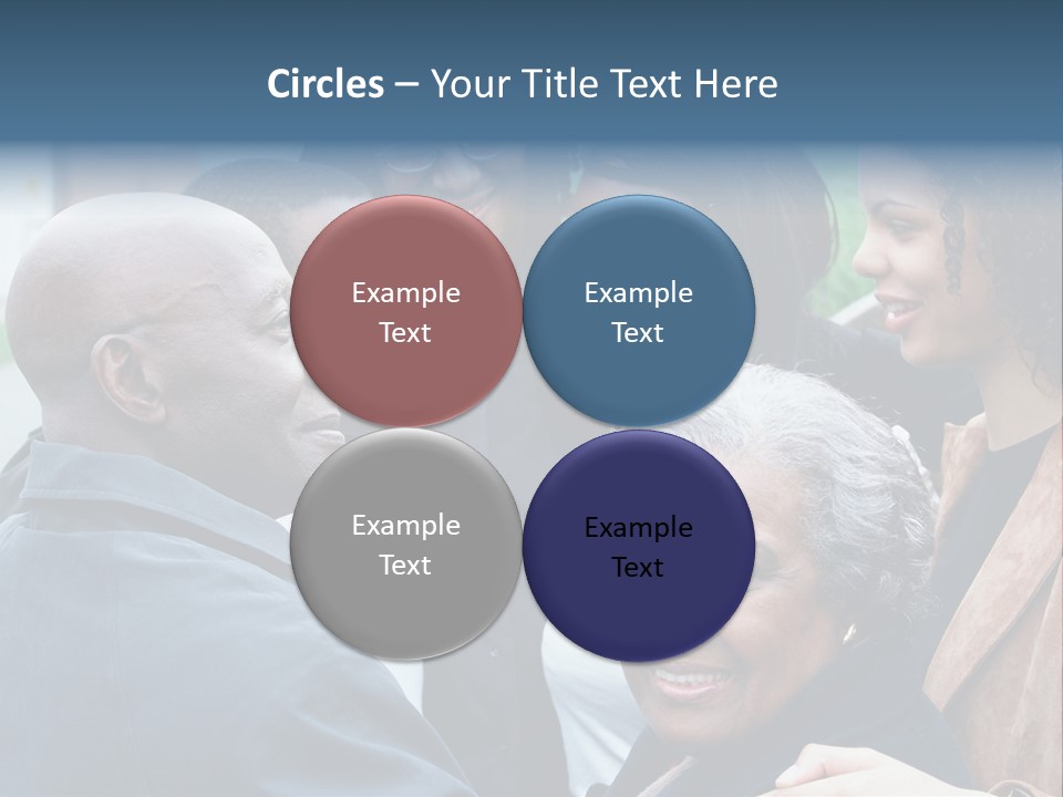 A Group Of People Standing Next To Each Other PowerPoint Template