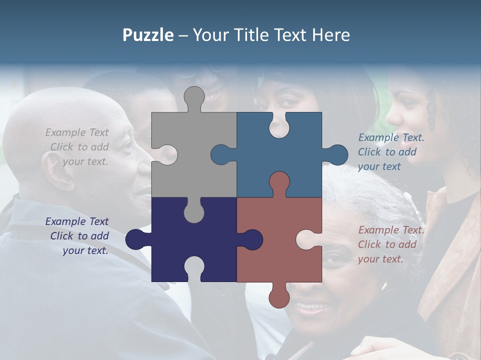 A Group Of People Standing Next To Each Other PowerPoint Template