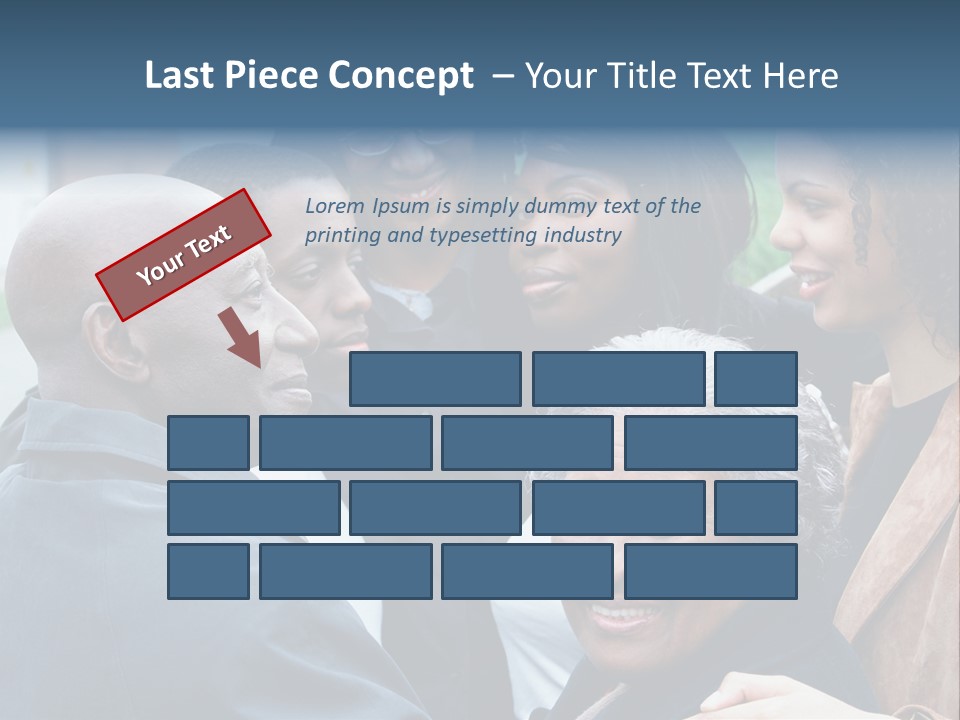 A Group Of People Standing Next To Each Other PowerPoint Template