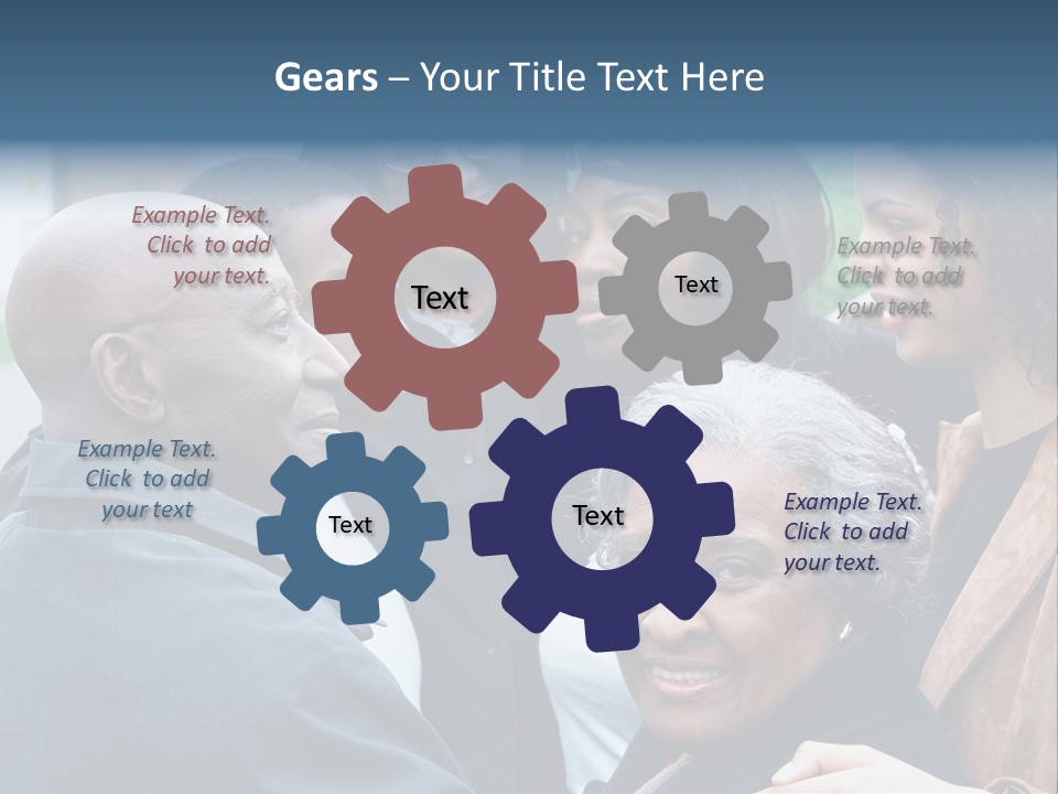 A Group Of People Standing Next To Each Other PowerPoint Template