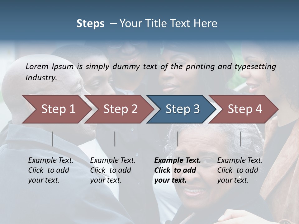 A Group Of People Standing Next To Each Other PowerPoint Template