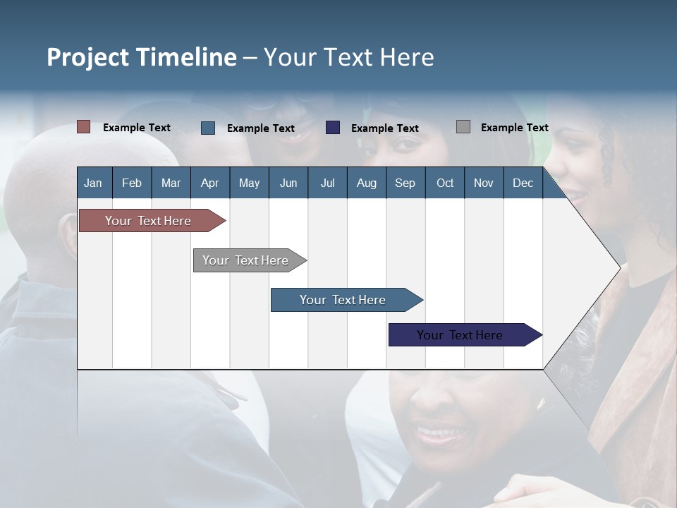 A Group Of People Standing Next To Each Other PowerPoint Template