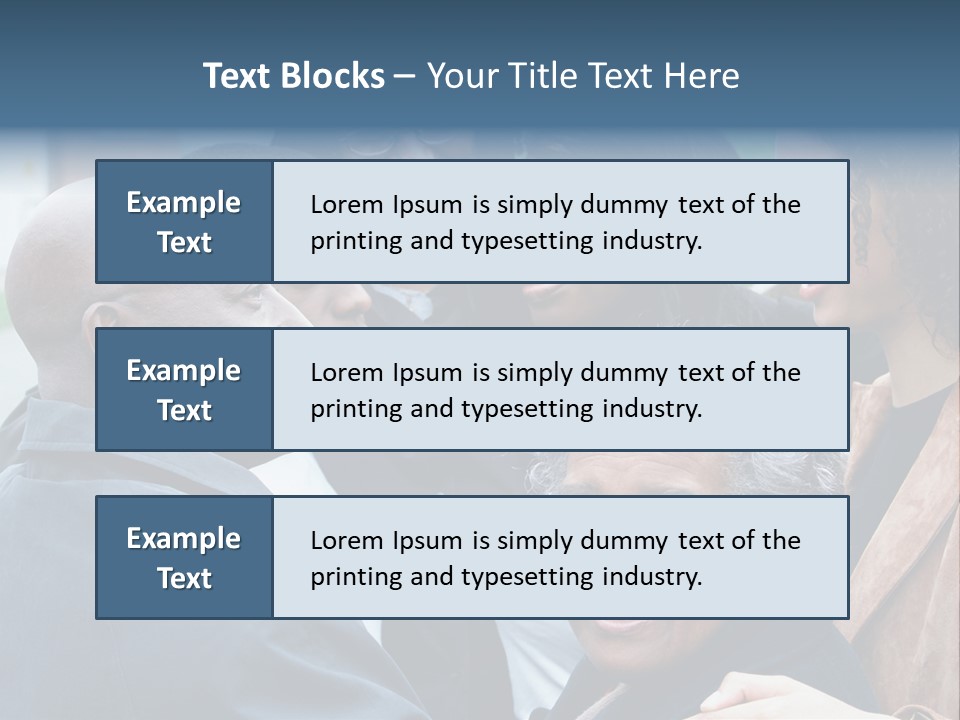 A Group Of People Standing Next To Each Other PowerPoint Template