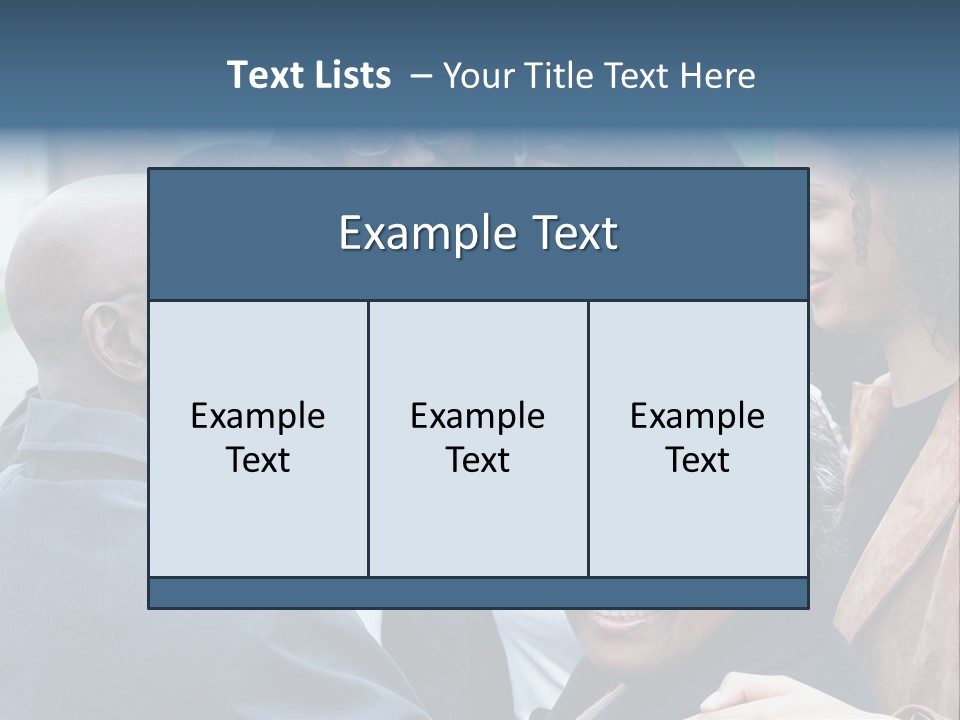 A Group Of People Standing Next To Each Other PowerPoint Template