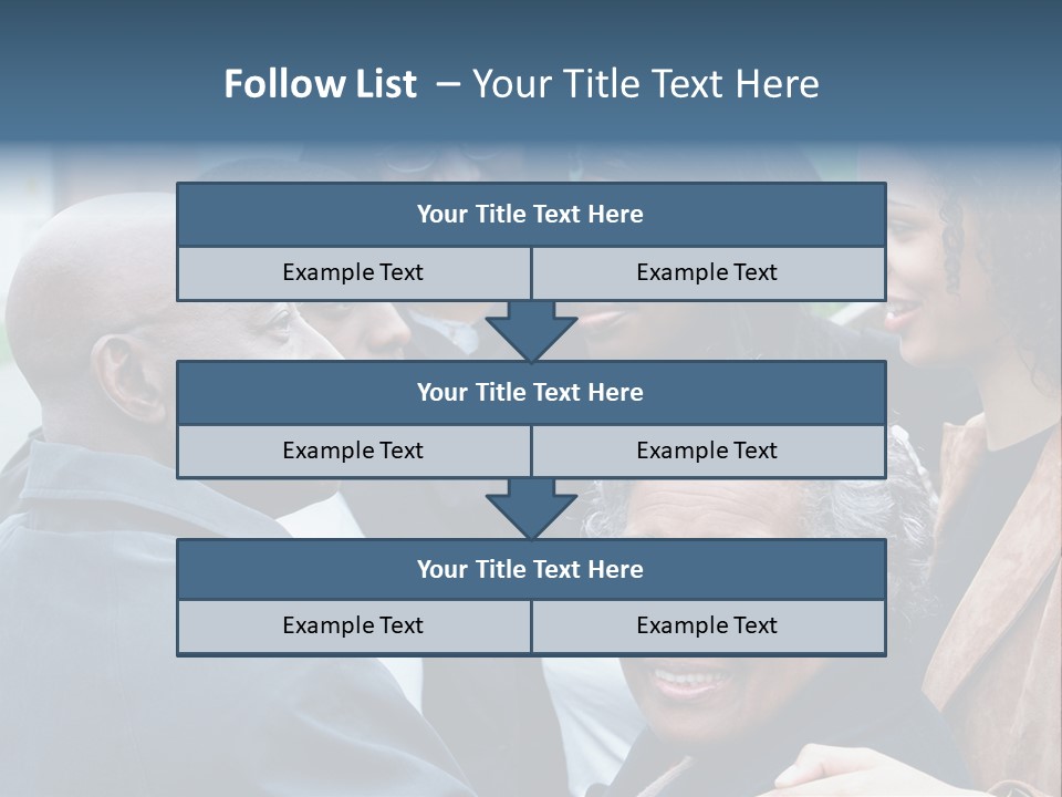 A Group Of People Standing Next To Each Other PowerPoint Template