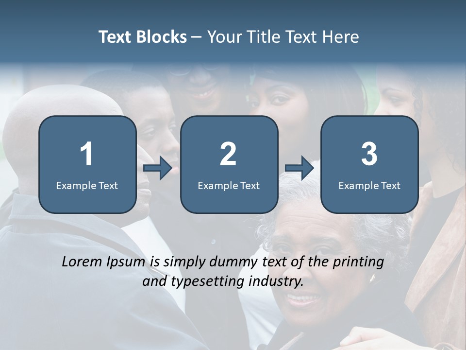 A Group Of People Standing Next To Each Other PowerPoint Template