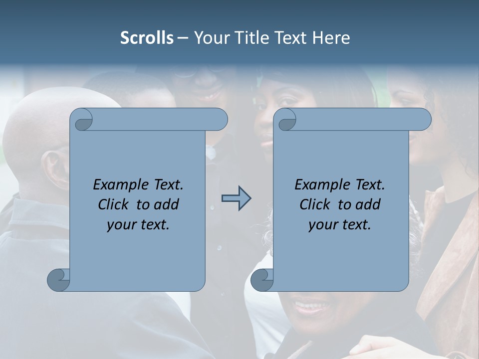 A Group Of People Standing Next To Each Other PowerPoint Template