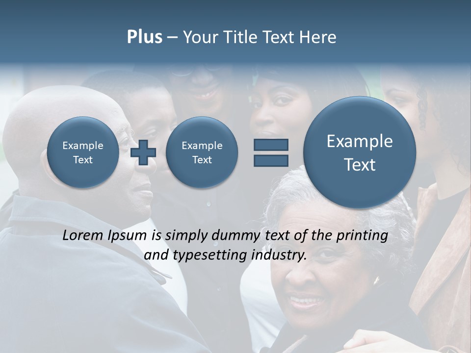 A Group Of People Standing Next To Each Other PowerPoint Template