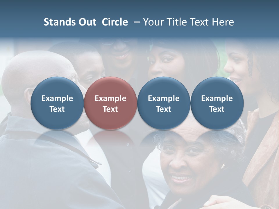 A Group Of People Standing Next To Each Other PowerPoint Template
