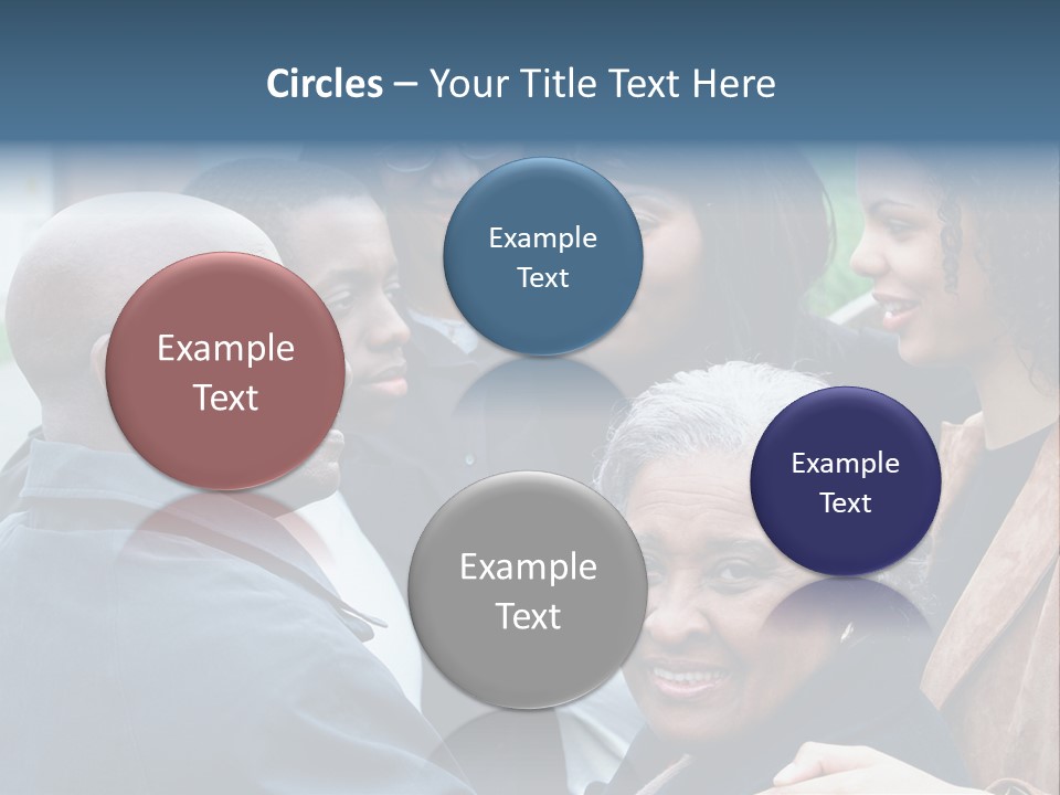 A Group Of People Standing Next To Each Other PowerPoint Template