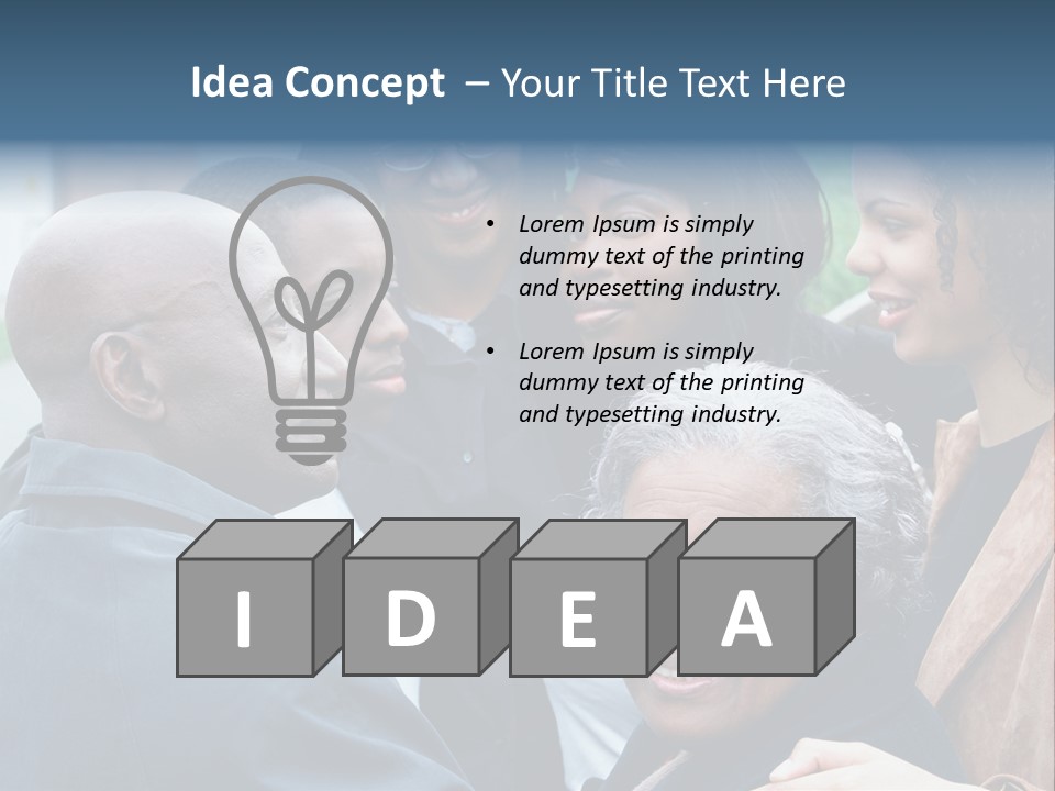 A Group Of People Standing Next To Each Other PowerPoint Template
