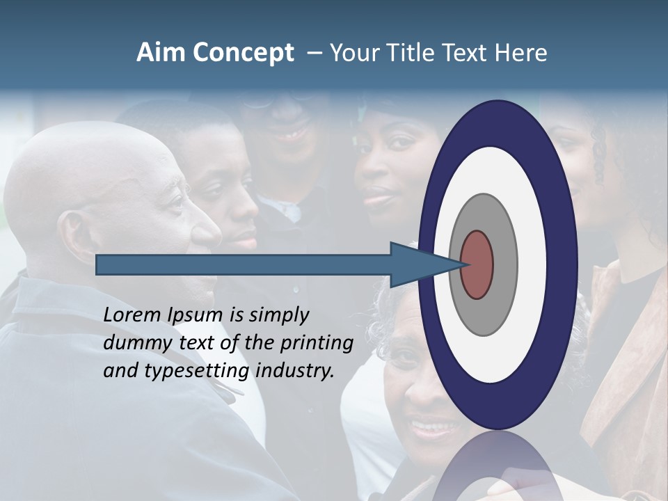 A Group Of People Standing Next To Each Other PowerPoint Template