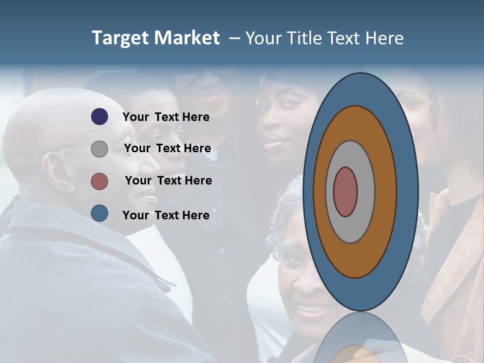 A Group Of People Standing Next To Each Other PowerPoint Template