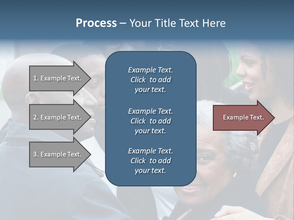 A Group Of People Standing Next To Each Other PowerPoint Template
