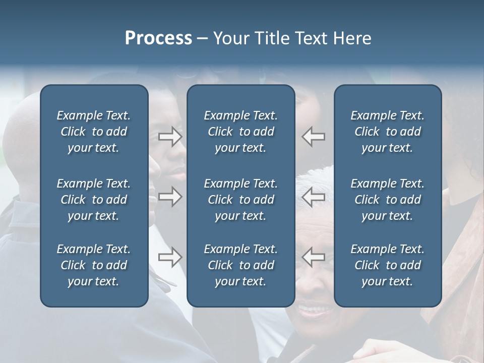 A Group Of People Standing Next To Each Other PowerPoint Template