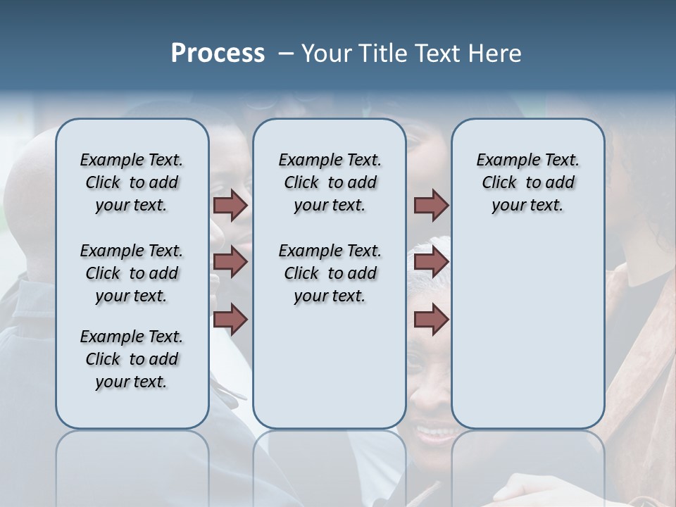 A Group Of People Standing Next To Each Other PowerPoint Template