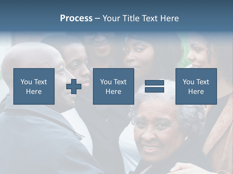 A Group Of People Standing Next To Each Other PowerPoint Template