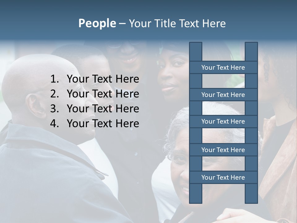 A Group Of People Standing Next To Each Other PowerPoint Template