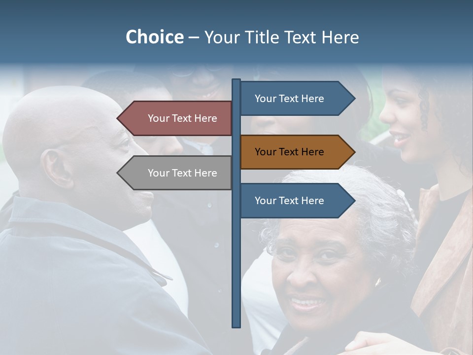 A Group Of People Standing Next To Each Other PowerPoint Template