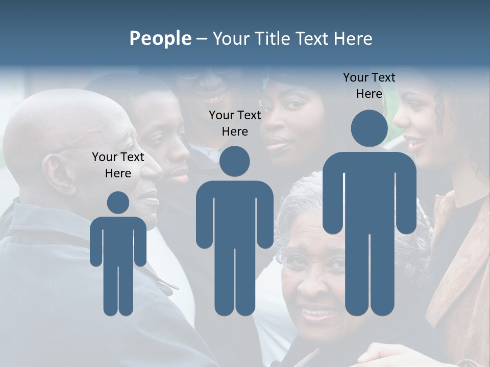 A Group Of People Standing Next To Each Other PowerPoint Template