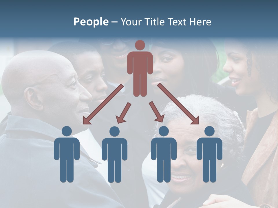A Group Of People Standing Next To Each Other PowerPoint Template