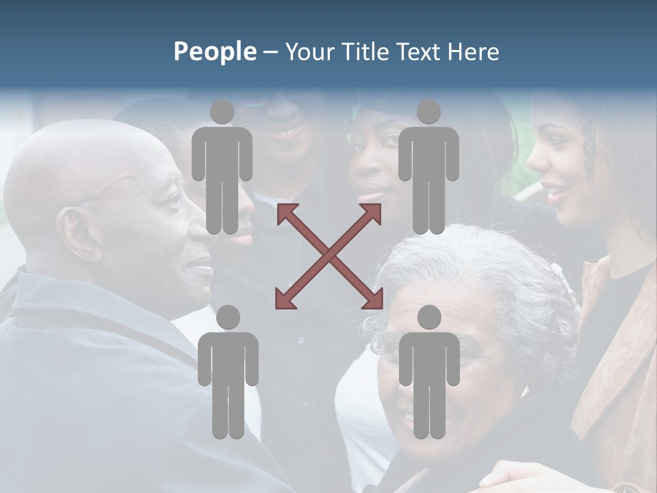 A Group Of People Standing Next To Each Other PowerPoint Template