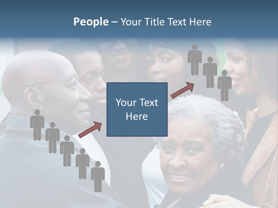 A Group Of People Standing Next To Each Other PowerPoint Template